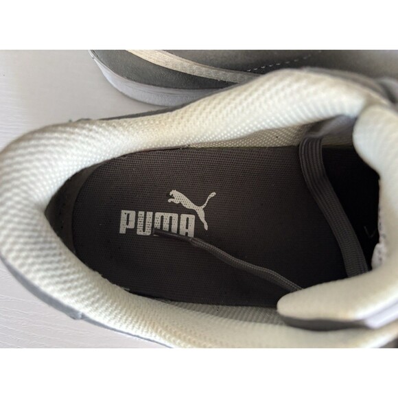 Puma Iconic Suede Women’s Work Size 9.5 Gray Composite Toe Safety Shoes Sneakers - Picture 4 of 11